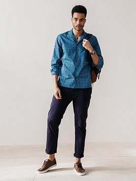 СОРОЧКА МУЖСКАЯ PEPLOS SH21242-R БИРЮЗОВЫЙ