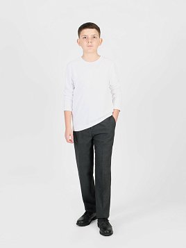 БРЮКИ ДЛЯ МАЛЬЧИКА PEPLOS TR25J004-322 ТЕМНО-СЕРЫЙ