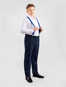 БРЮКИ ДЛЯ МАЛЬЧИКА PEPLOS TR23J002-315 ТЕМНО-СИНИЙ (Полнотные)