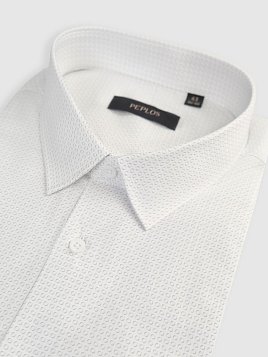 СОРОЧКА МУЖСКАЯ PEPLOS SH25014-K-SL БЕЛЫЙ