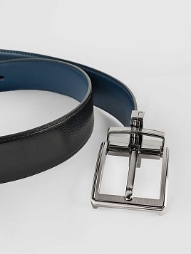 РЕМЕНЬ МУЖСКОЙ PEPLOS ДВУСТОРОННИЙ C15. BELT-22-C15-21 СИНИЙ-ЧЕРНЫЙ