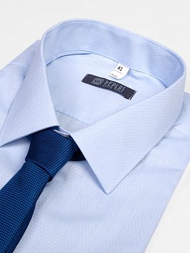 СОРОЧКА МУЖСКАЯ PEPLOS SH21061-SL ГОЛУБОЙ