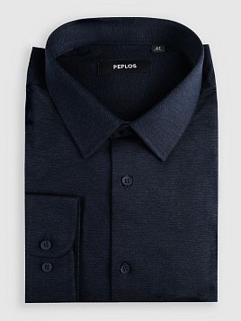 СОРОЧКА МУЖСКАЯ PEPLOS SH25141-C ТЕМНО-СИНИЙ