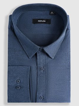 СОРОЧКА МУЖСКАЯ PEPLOS SH25241-C ТЕМНО-СИНИЙ