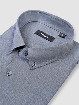СОРОЧКА МУЖСКАЯ PEPLOS SH24145-K-SL ТЕМНО-СИНИЙ